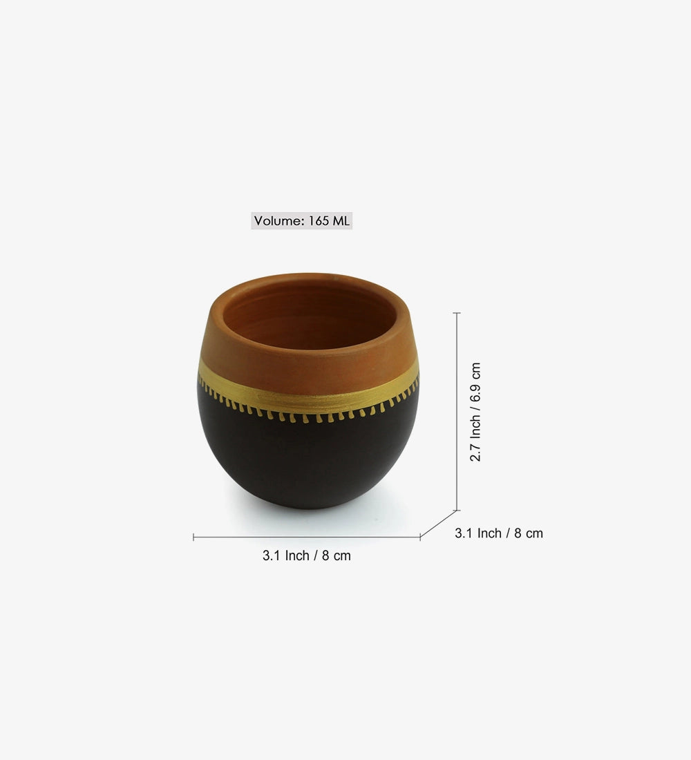 Black Terracotta Kulhad Cup
