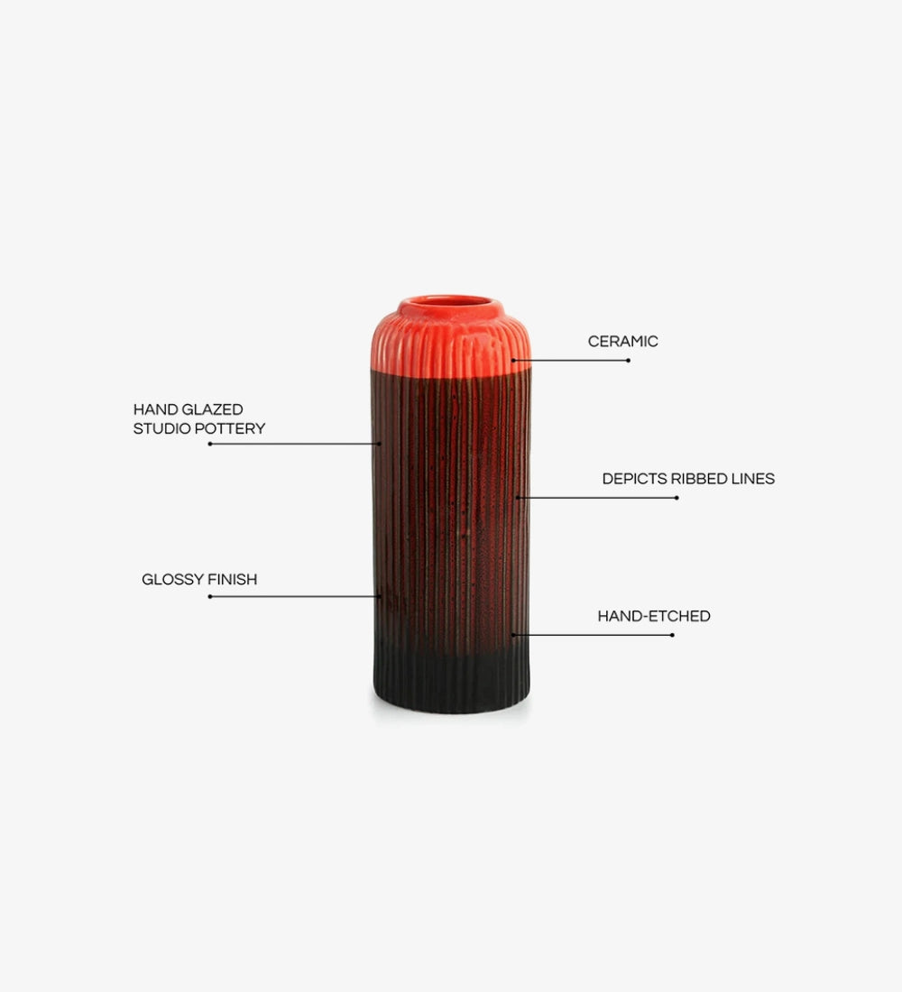 Set Of 3 Ceramic Table Vase