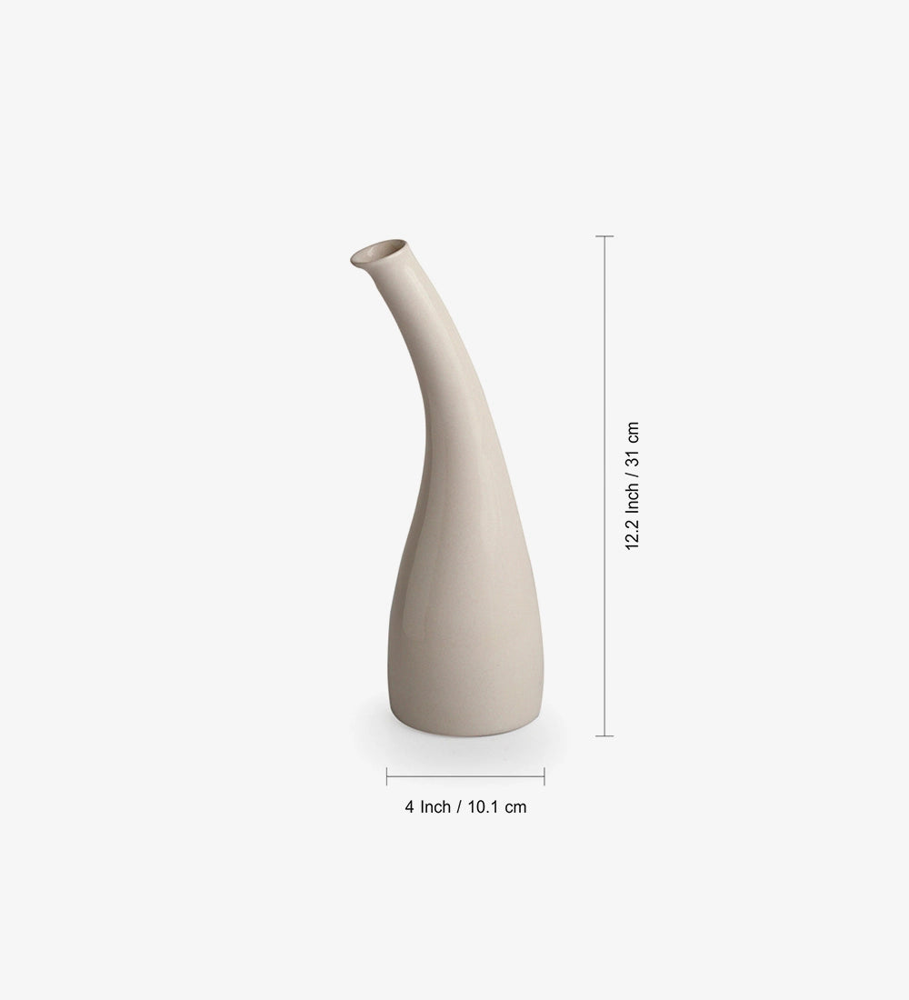 Decorative Curved Ceramic Vase