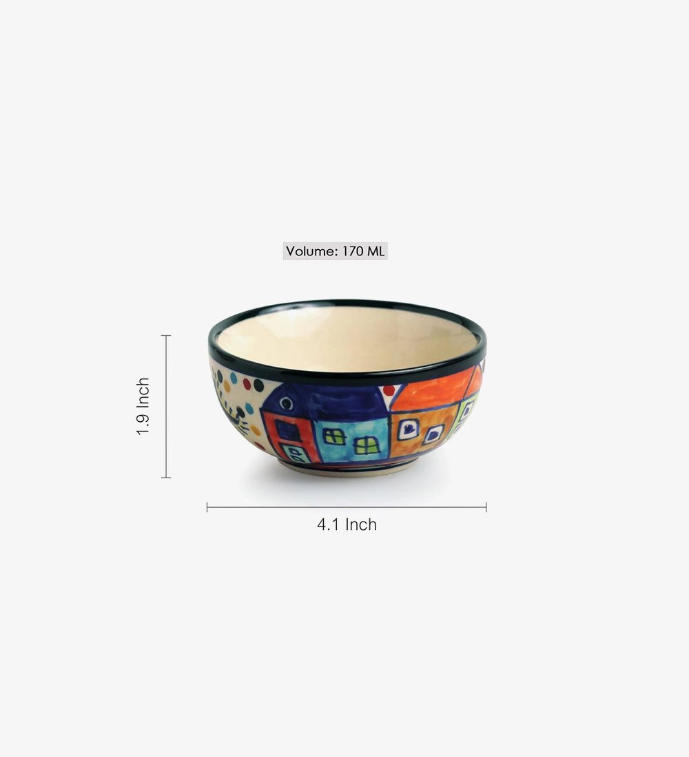 Playful Pattern Dessert Bowl