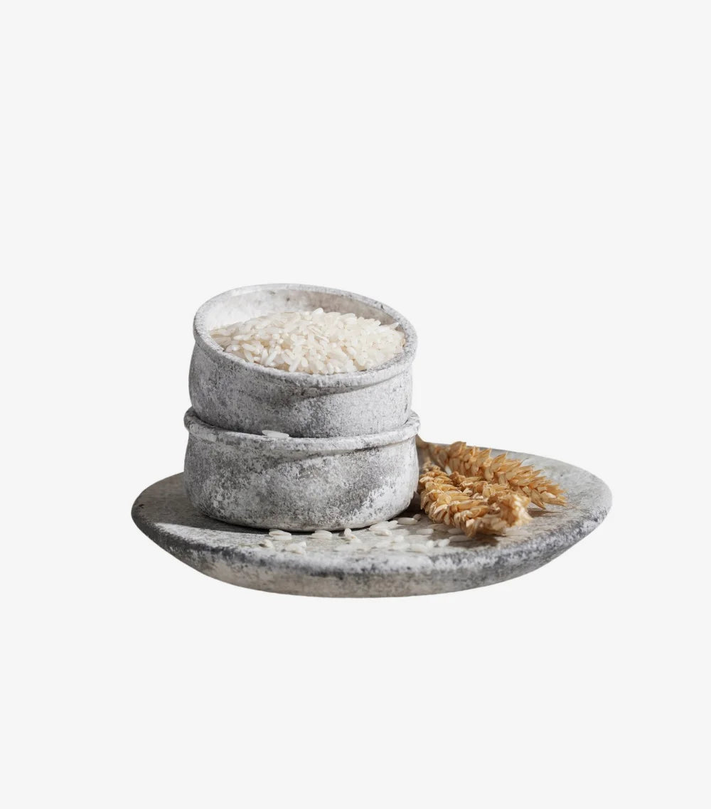 Textured Matte Ceramic Serving Bowl