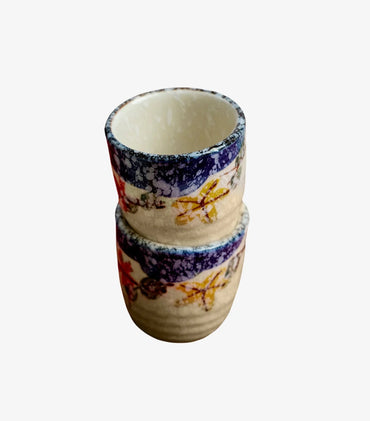 Ceramic Sake Bottle with Cork Screw Cap