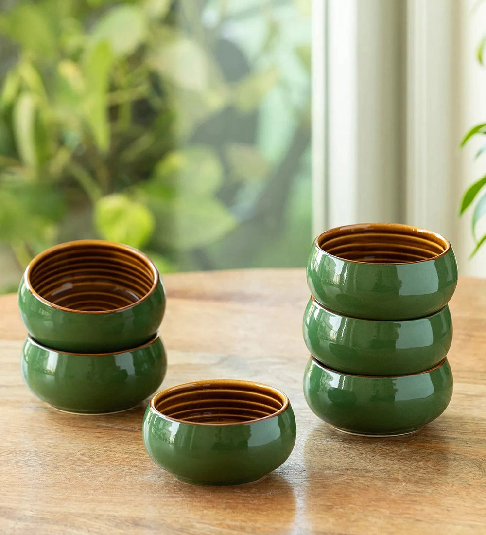 Striped Interior Snack Bowls