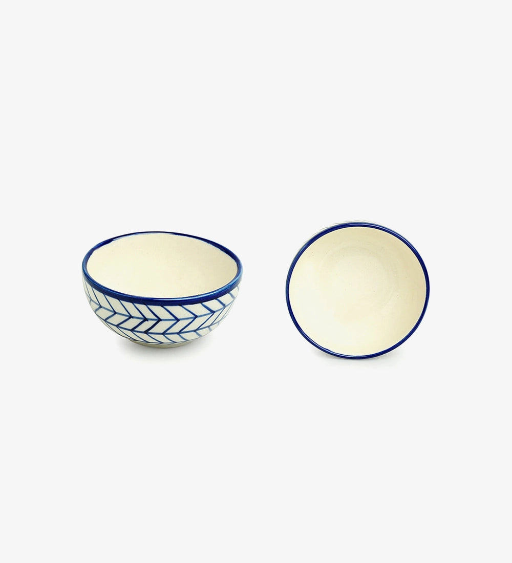 Blue Printed Ceramic Bowls