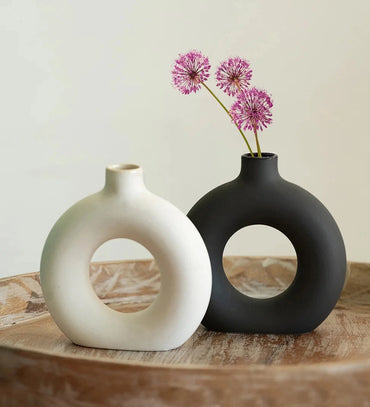 Modern Hollow Ceramic Vase