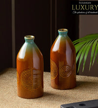 Hand-Engraved Ceramic Vase