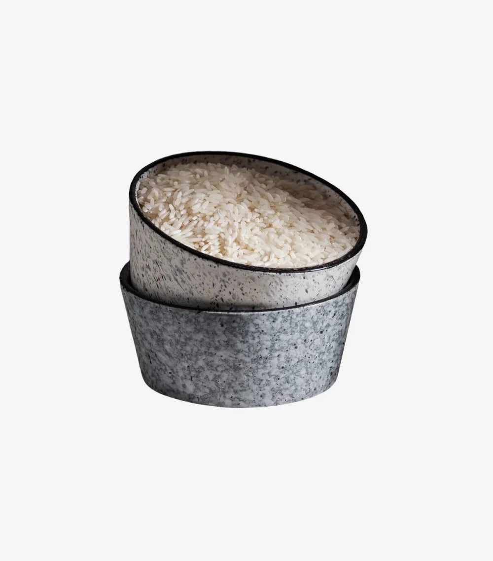 Textured Matte Ceramic Serving Bowl