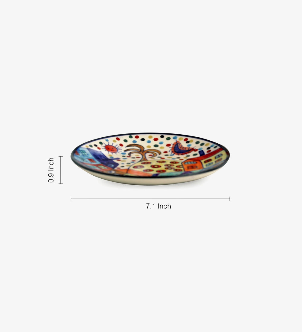 Vibrant Art Serving Plate
