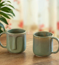 Geometric Ceramic Microwave Mugs