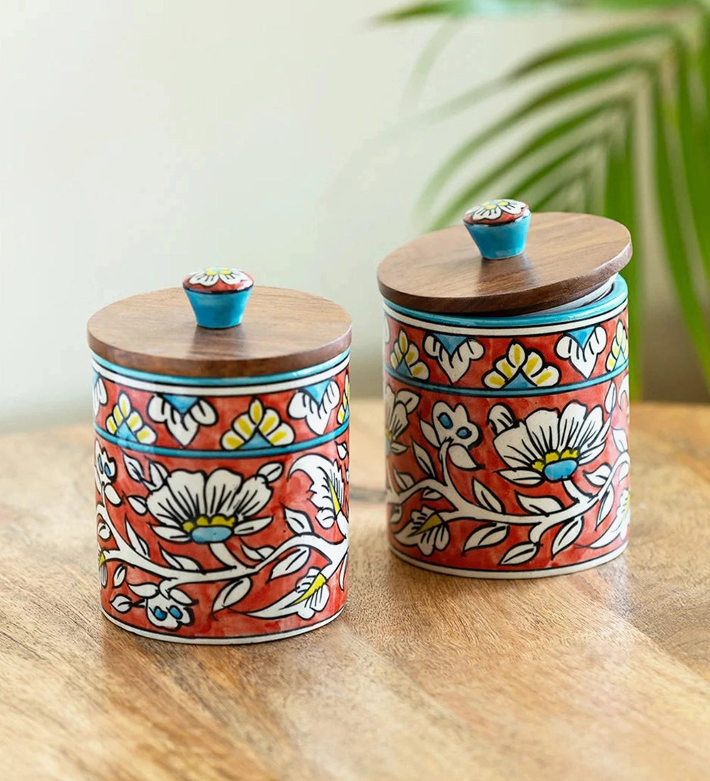 Colorful Ceramic Jar Set