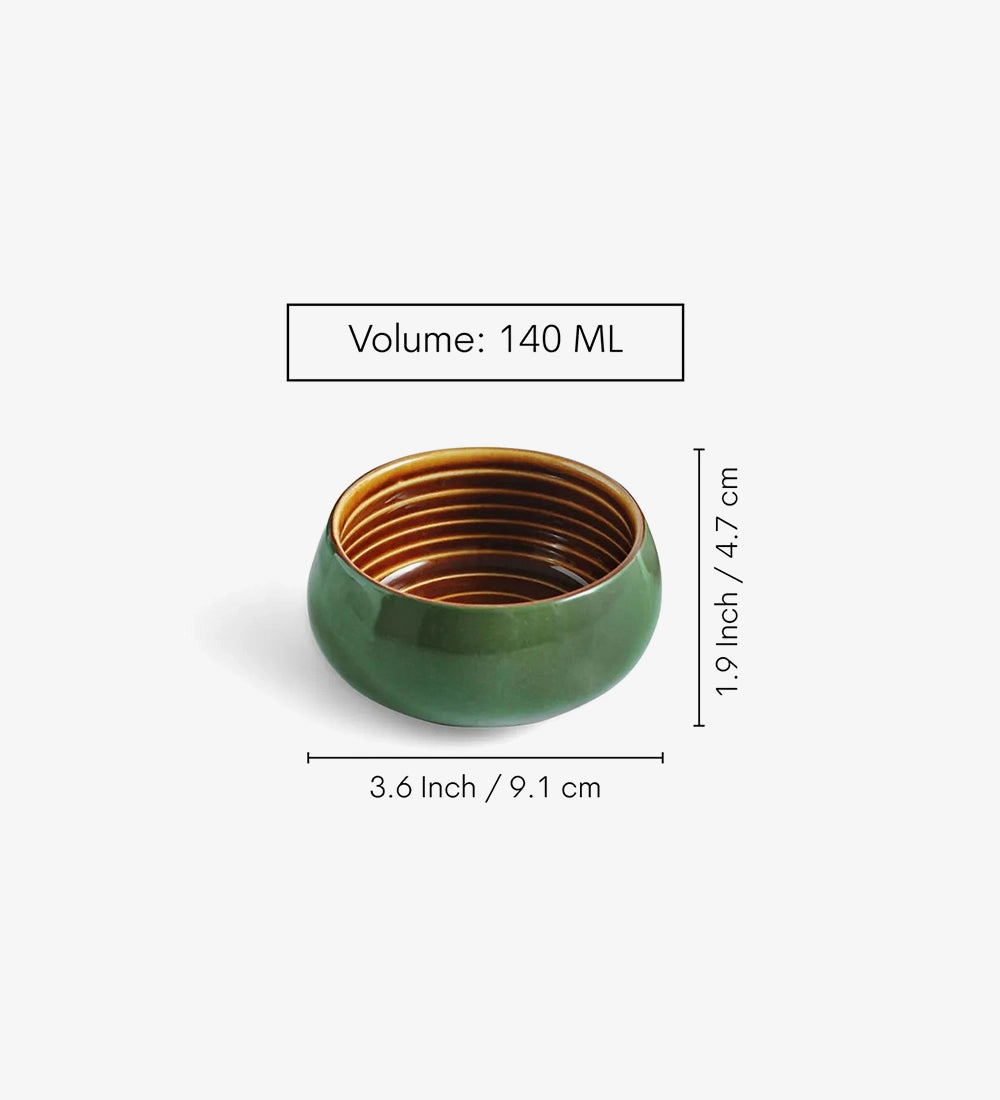 Striped Interior Snack Bowls