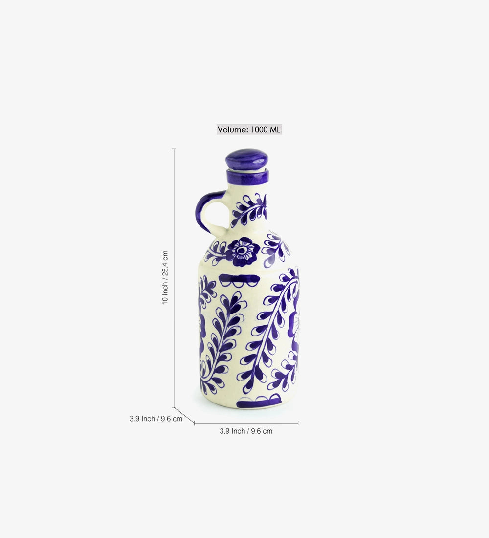 Ceramic Floral Kitchen Bottle