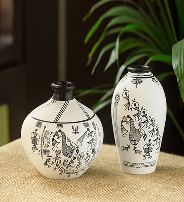 Decorative Folk Art Vase