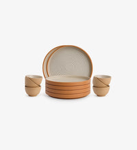 Textured Ceramic Dinner Set