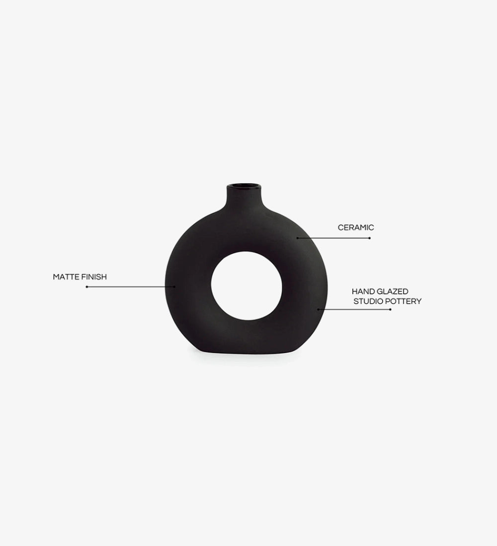 Modern Hollow Ceramic Vase