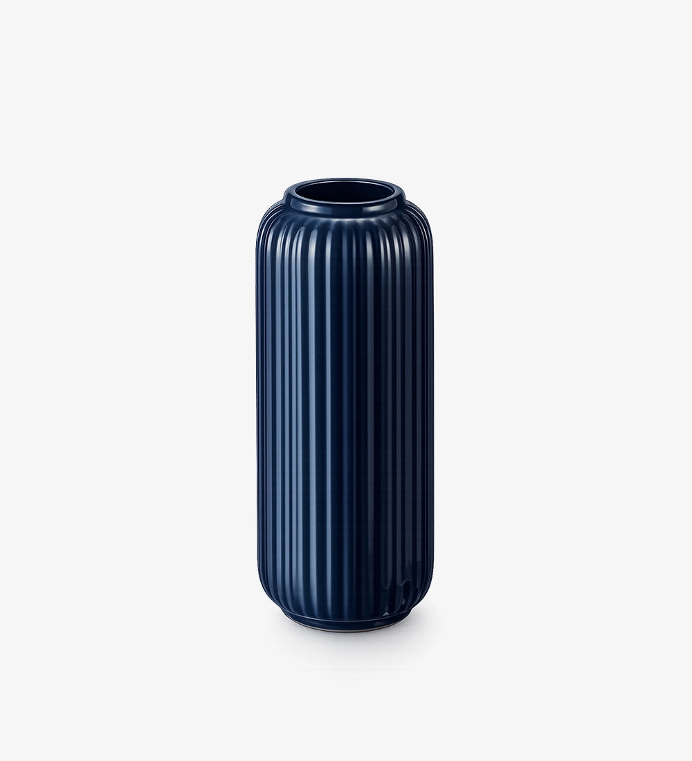 Ribbed Ceramic Flower Vase