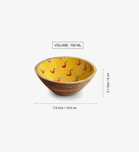 Vibrant Peacock Design Bowl