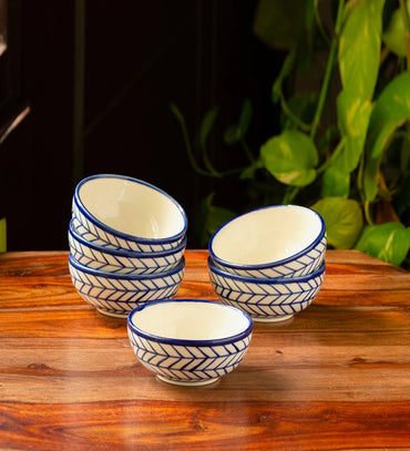 Blue Printed Ceramic Bowls