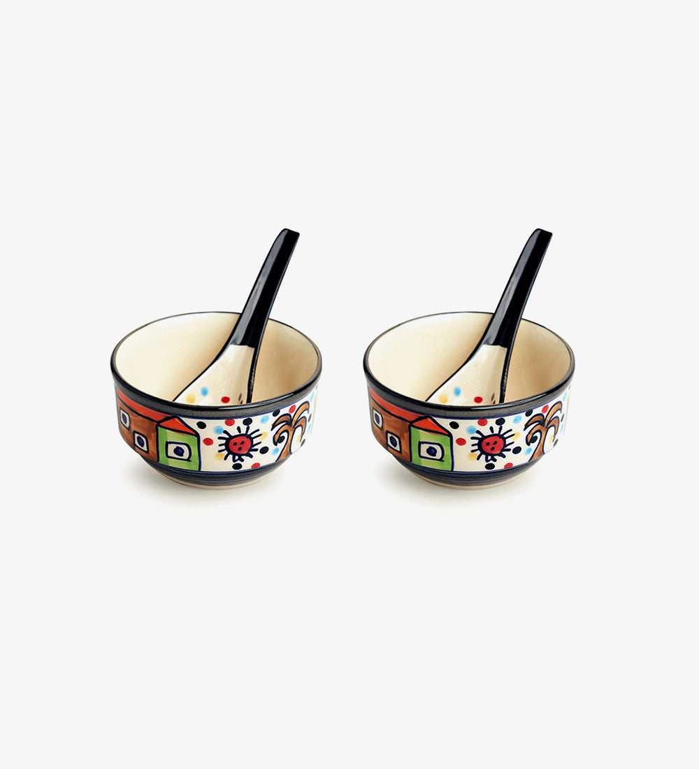 Artistic Printed Bowl Set