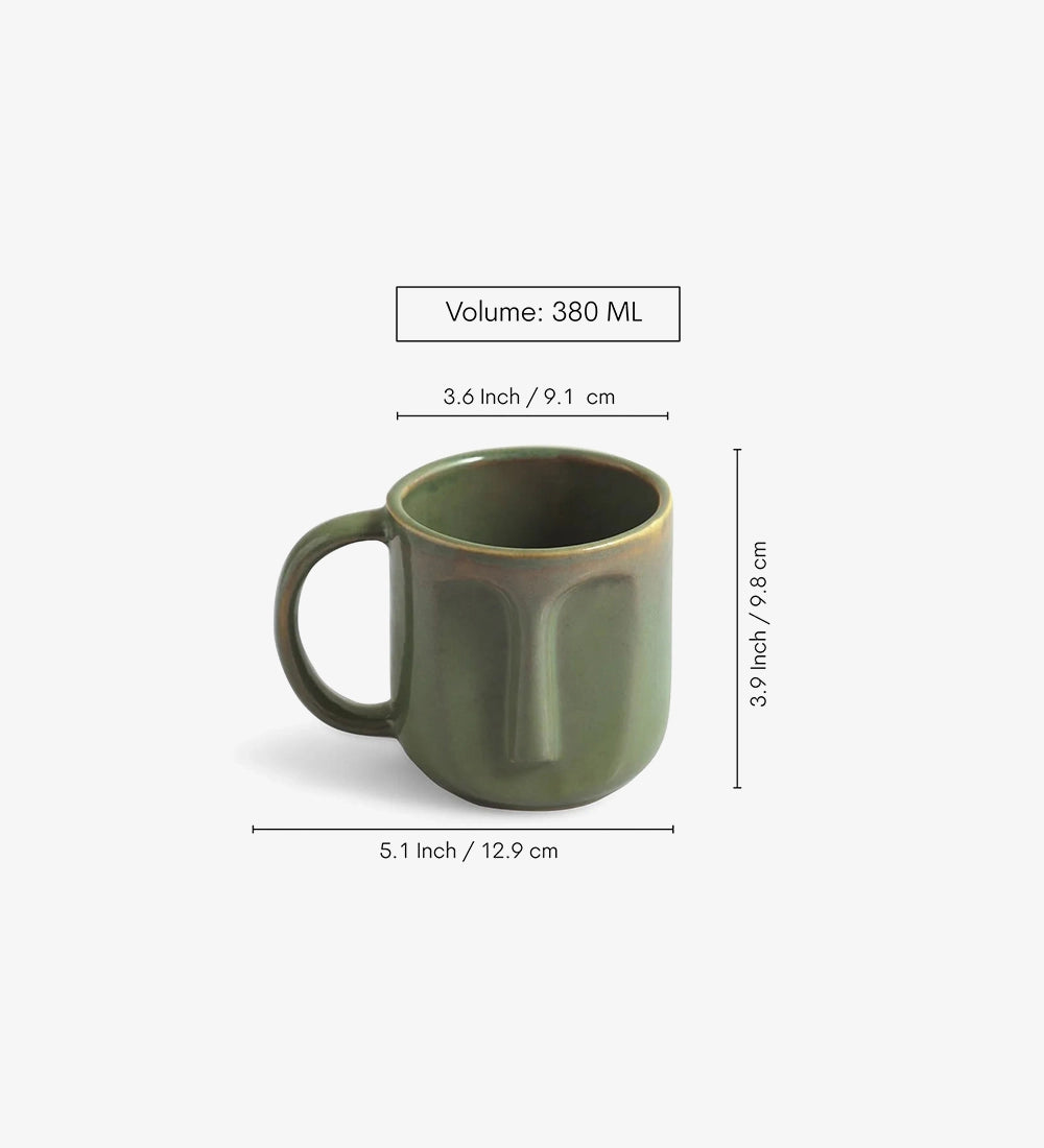 Geometric Ceramic Microwave Mugs