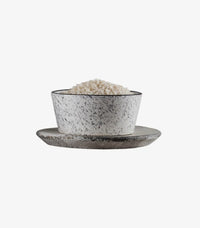 Textured Matte Ceramic Serving Bowl