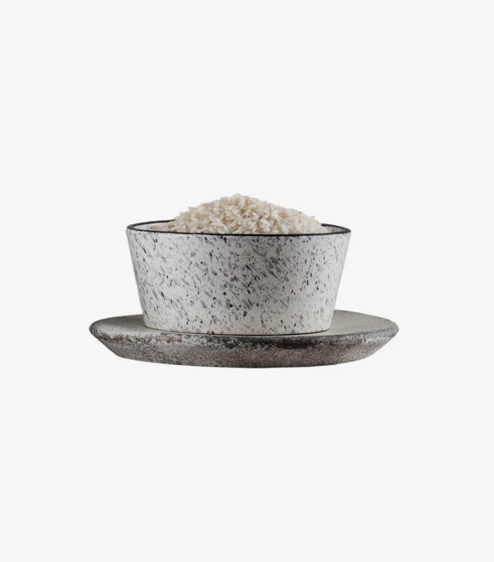 Textured Matte Ceramic Serving Bowl