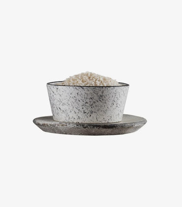 Textured Matte Ceramic Serving Bowl