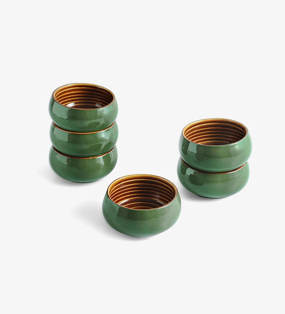 Striped Interior Snack Bowls
