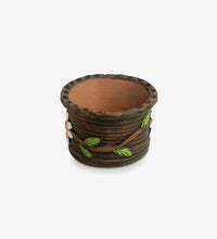 Round Printed Terracotta Planter