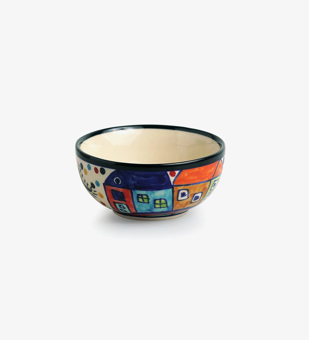 Playful Pattern Dessert Bowl