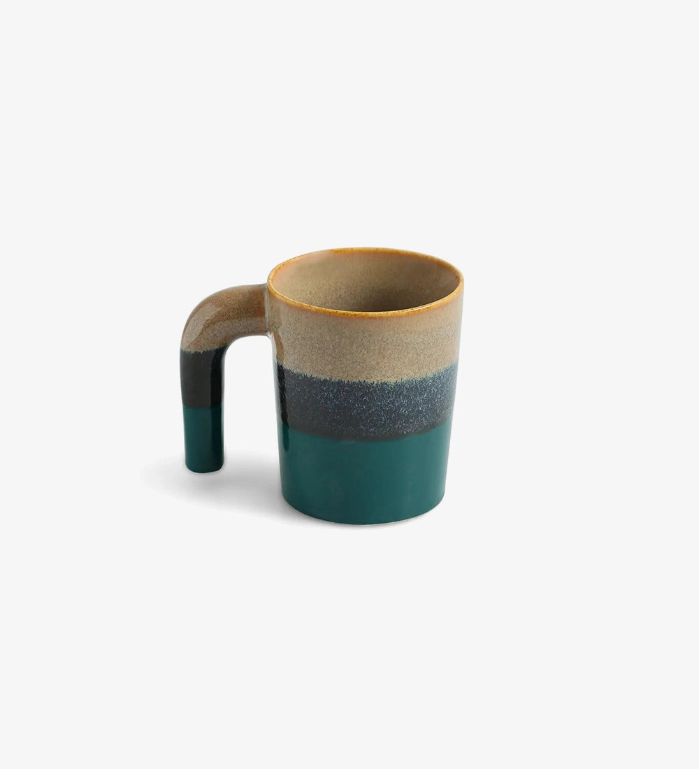 Unique Handle Ceramic Mug