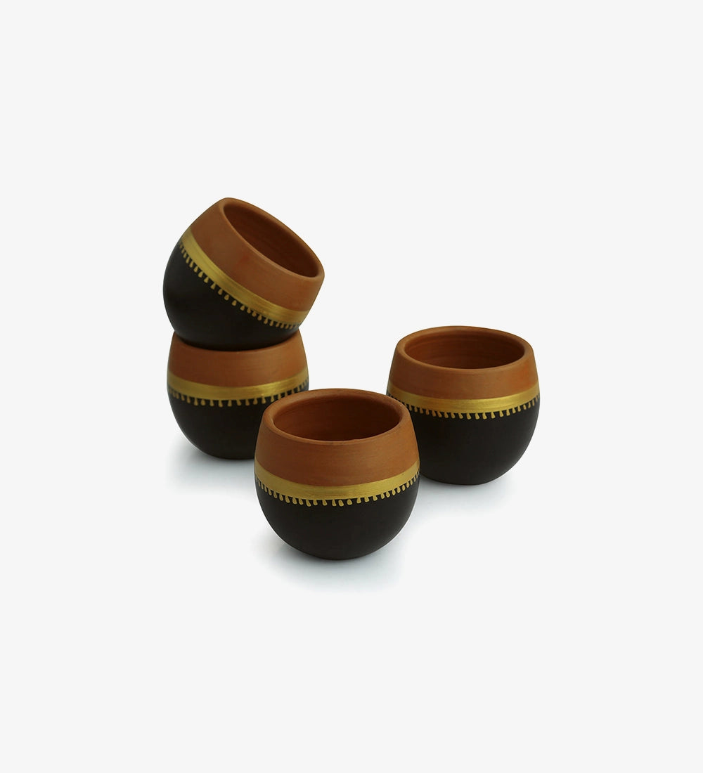 Black Terracotta Kulhad Cup