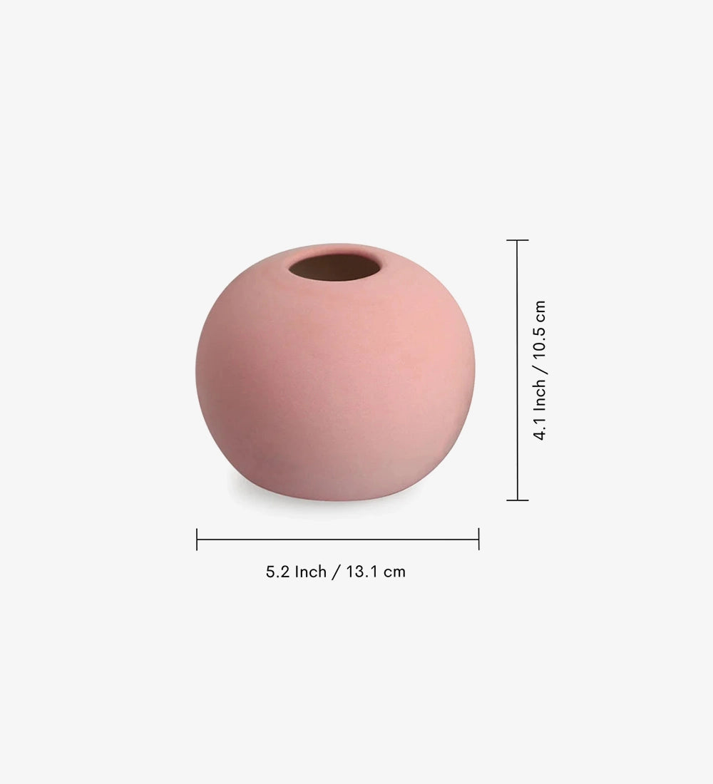 Minimalist Globe Ceramic Vase