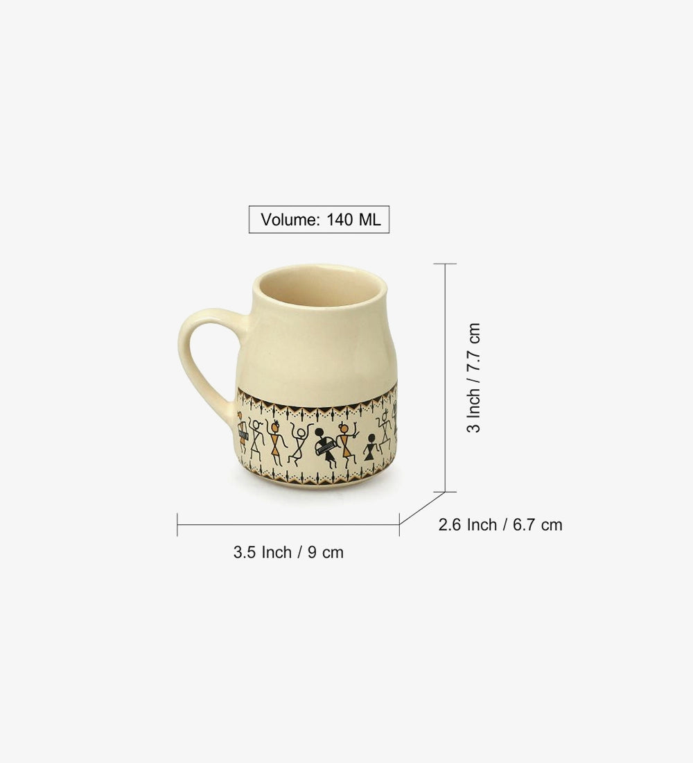 Warli Art Ceramic Mugs