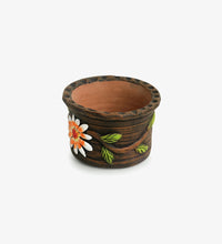 Round Printed Terracotta Planter