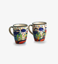 Colorful Village Pattern Mug
