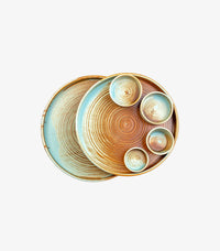 Versatile Ceramic Dinner Salad Plates Set