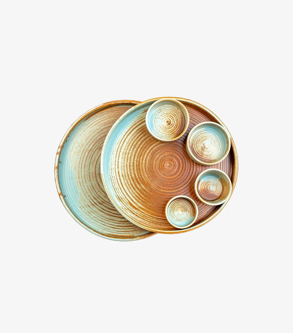 Versatile Ceramic Dinner Salad Plates Set